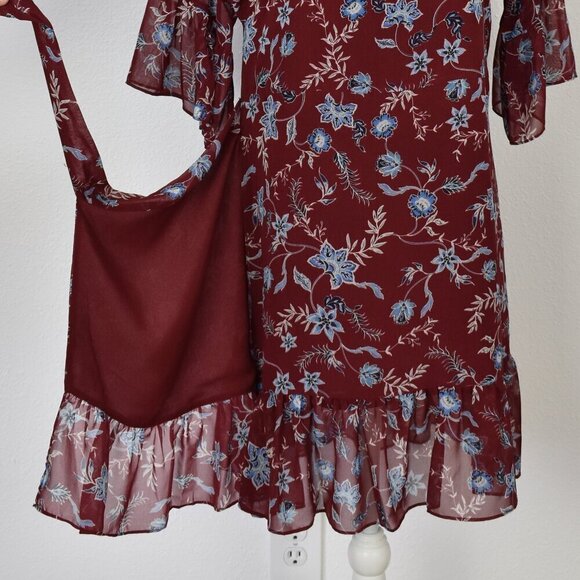 Rebecca Minkoff Wendy Wrap Dress Floral - S - Picture 9 of 10